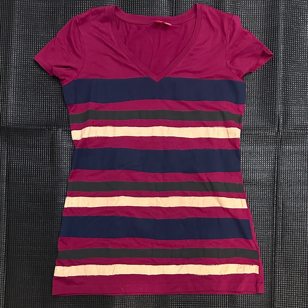 Esprit Striped V-Neck Women's Top